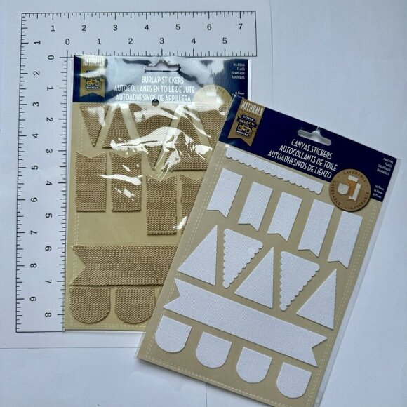 Scrapbooking Embellishments Cork Canvas Burlap New Lot Of 32 Packs - Picture 11 of 16